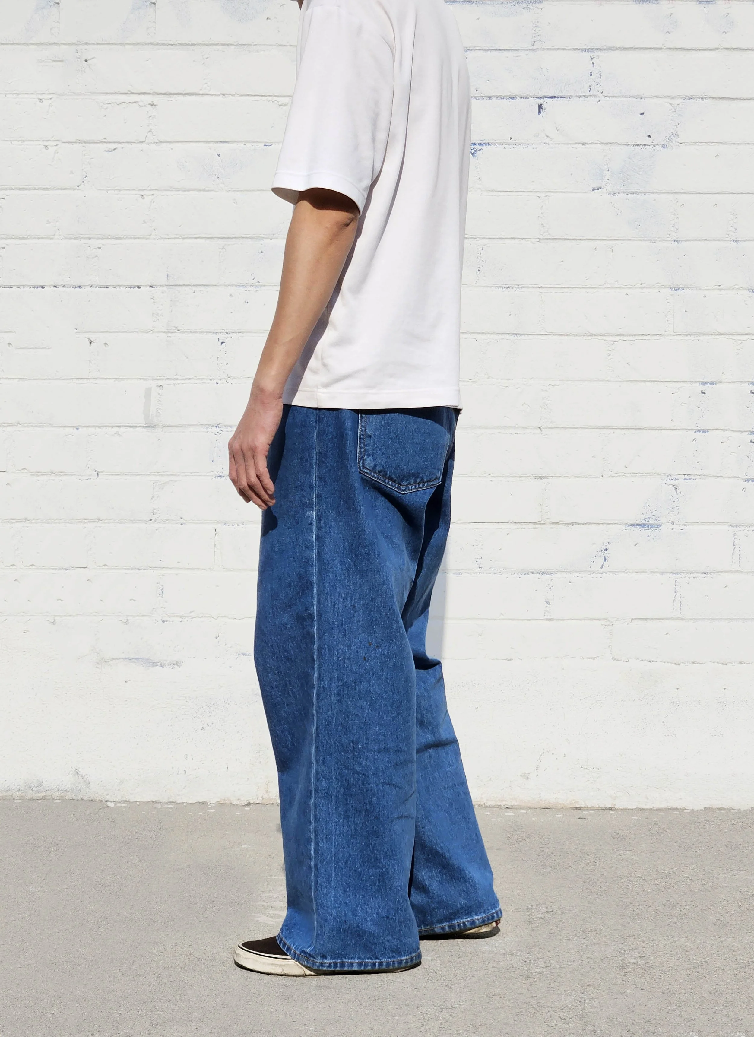 Medium Blue Wash Super Baggy Jeans — Neo Blue Jeans – Made-in-USA